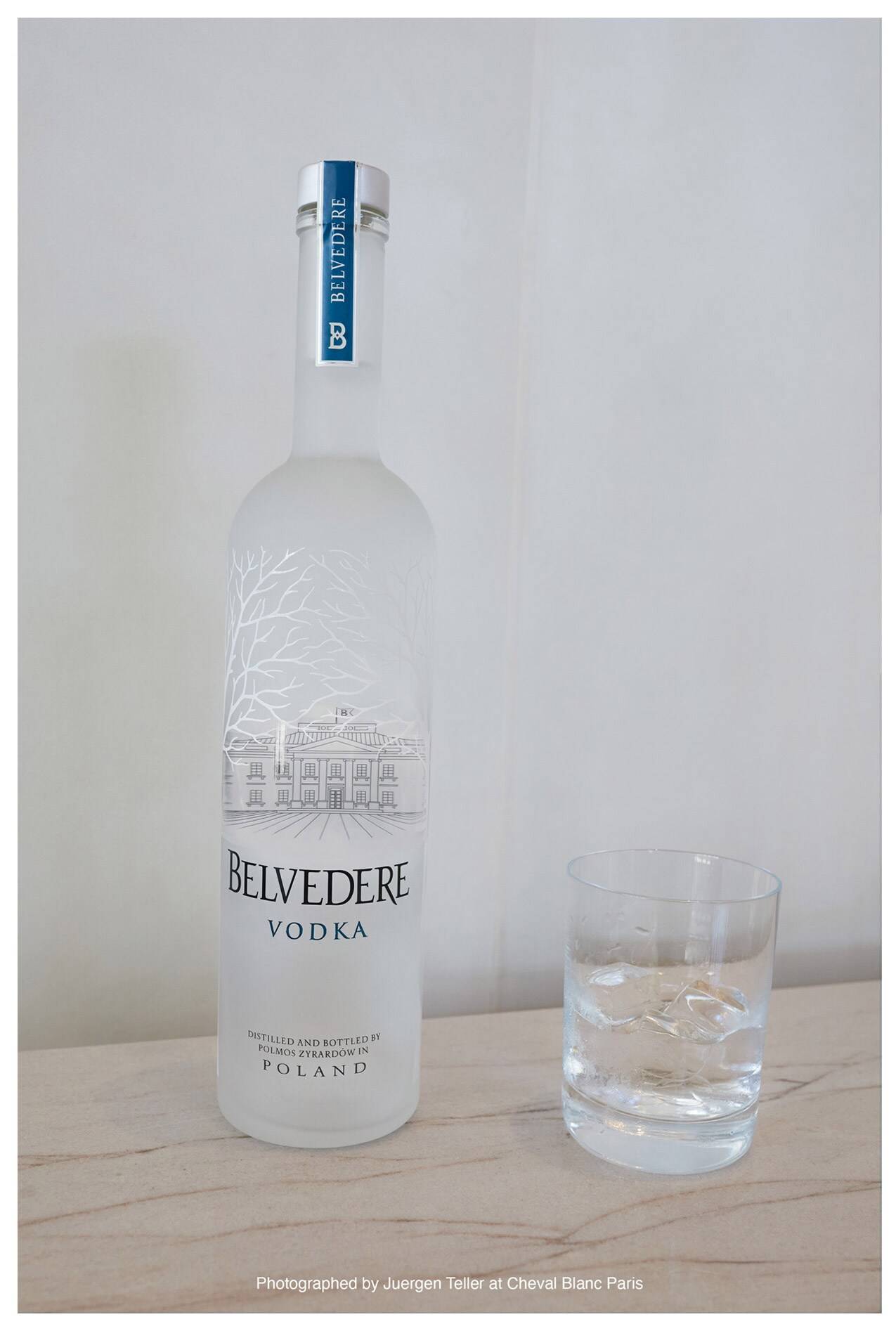 A bottle of Belvedere