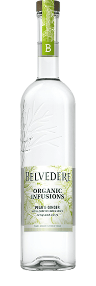 Bottle of Pear & Ginger Organic Infusion Belvedere Vodka