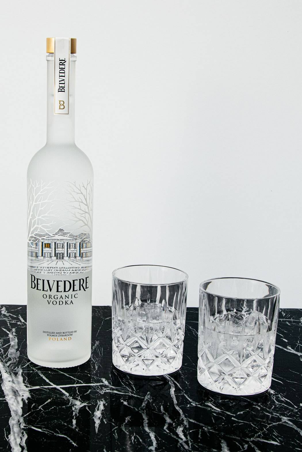 Belvedere organic vodka bottle