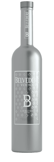 Bottle of Chrome Edition Belvedere Vodka