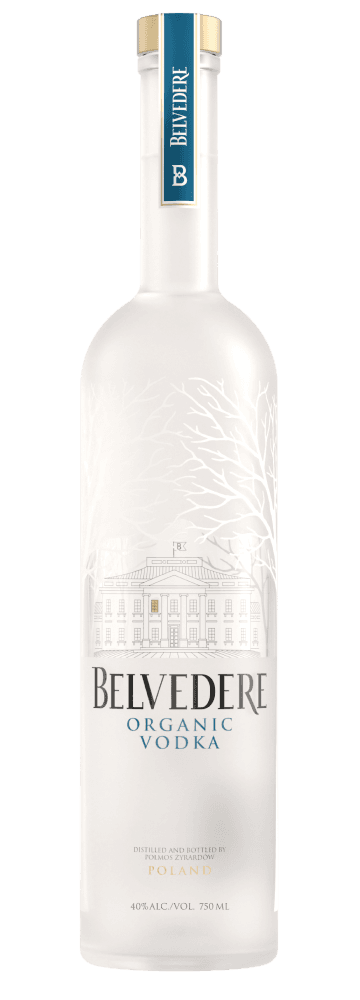 Bottle of Belvedere Organic Vodka