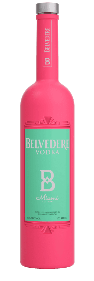 Bottle of Miami Limited Edition Belvedere Vodka
