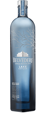 Bottle of Single Estate Rye: Lake Bartezek Belvedere Vodka