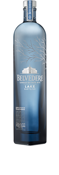 Bottle of Single Estate Rye: Lake Bartezek Belvedere Vodka