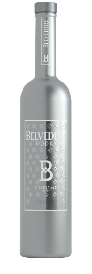 Bottle of Chrome Edition Belvedere Vodka