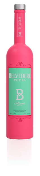 Bottle of Miami Limited Edition Belvedere Vodka