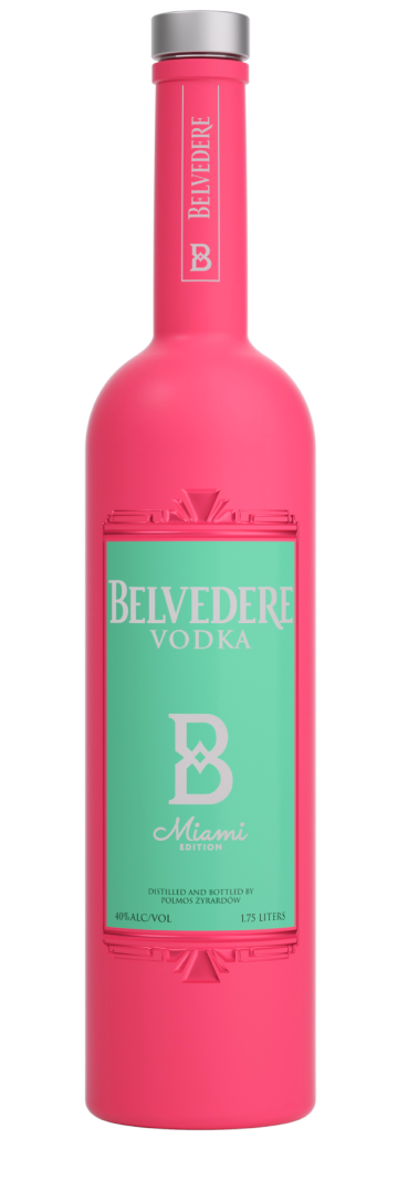 Bottle of Miami Limited Edition Belvedere Vodka