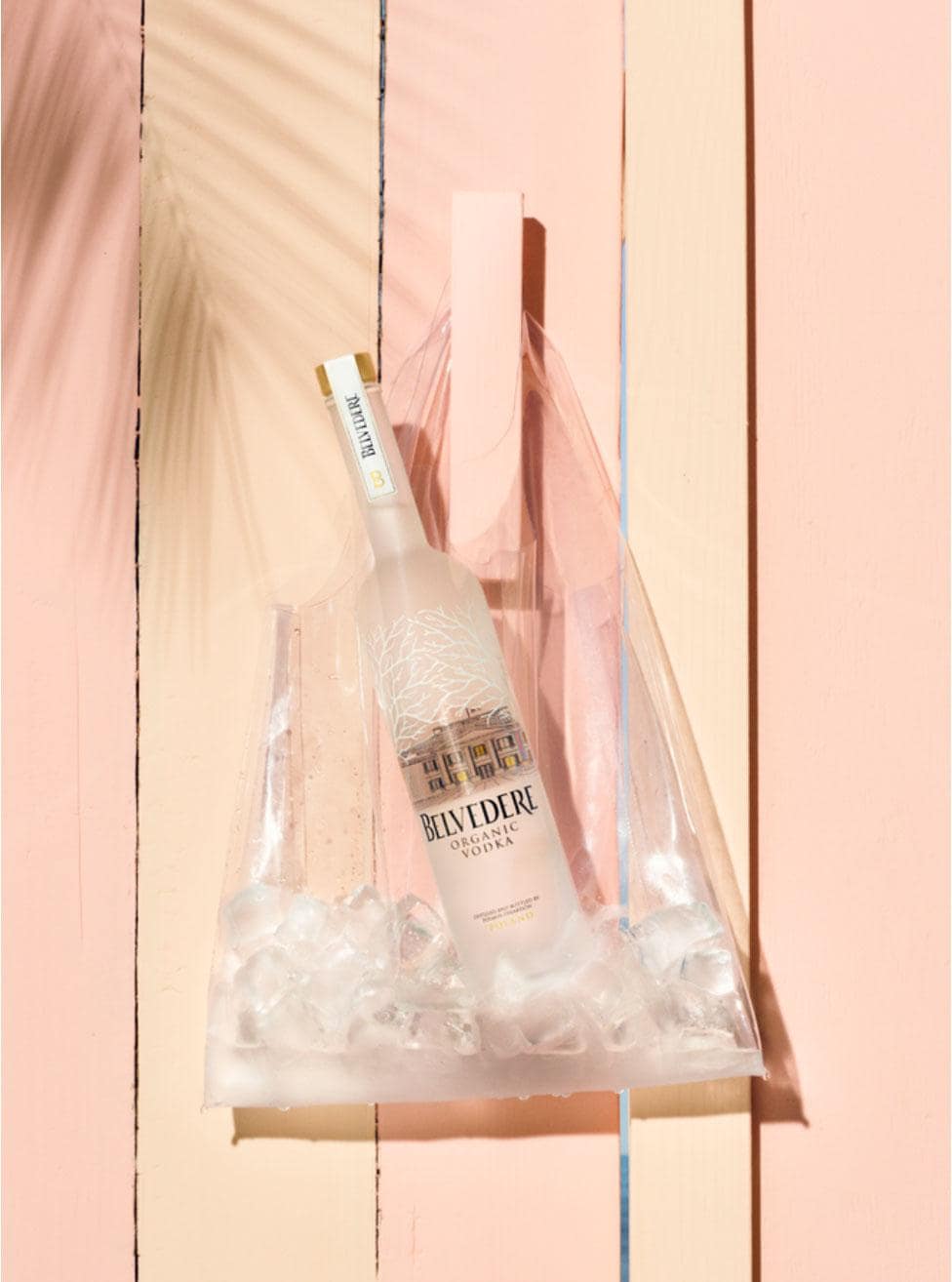 Belvedere and Tyler Mitchell - Belvedere Organic bottle in clear plastic bag