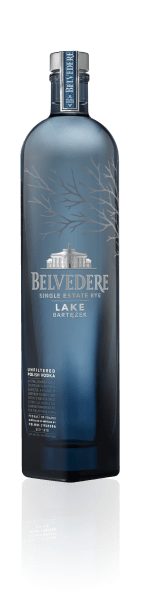 Bottle of Single Estate Rye: Lake Bartezek Belvedere Vodka