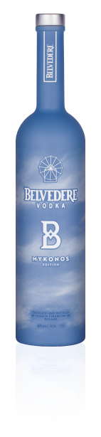 Bottle of Mykonos Limited Edition Belvedere Vodka