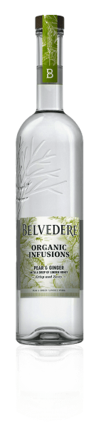 Bottle of Pear & Ginger Organic Infusion Belvedere Vodka