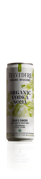 Bottle of Pear & Ginger Organic Infusion Belvedere Vodka
