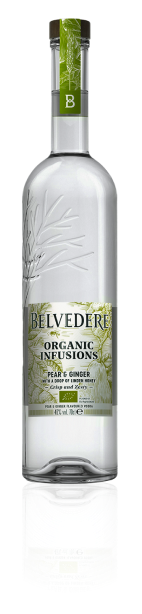 Bottle of Pear & Ginger Organic Infusion Belvedere Vodka