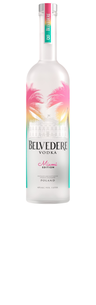 miami palm tree bottle