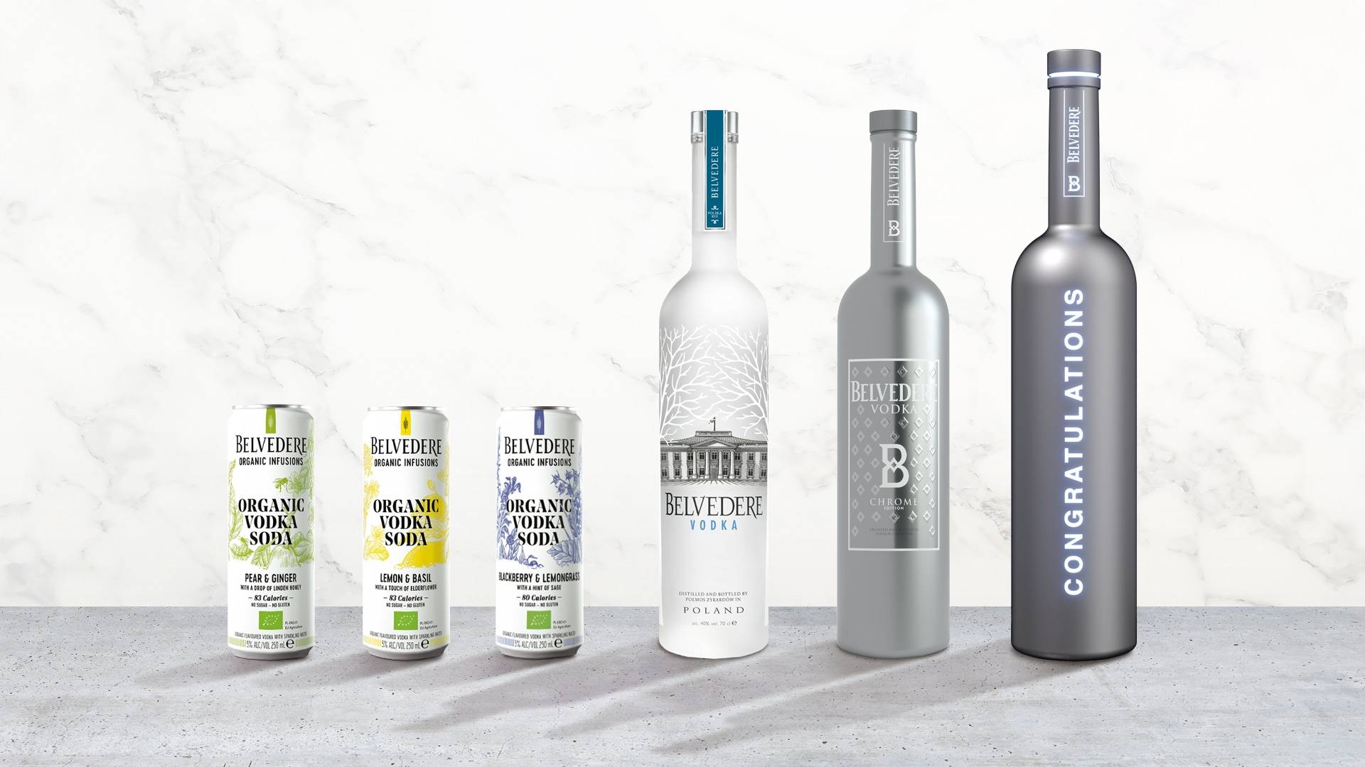 Belvedere’s diverse collection of luxurious vodkas