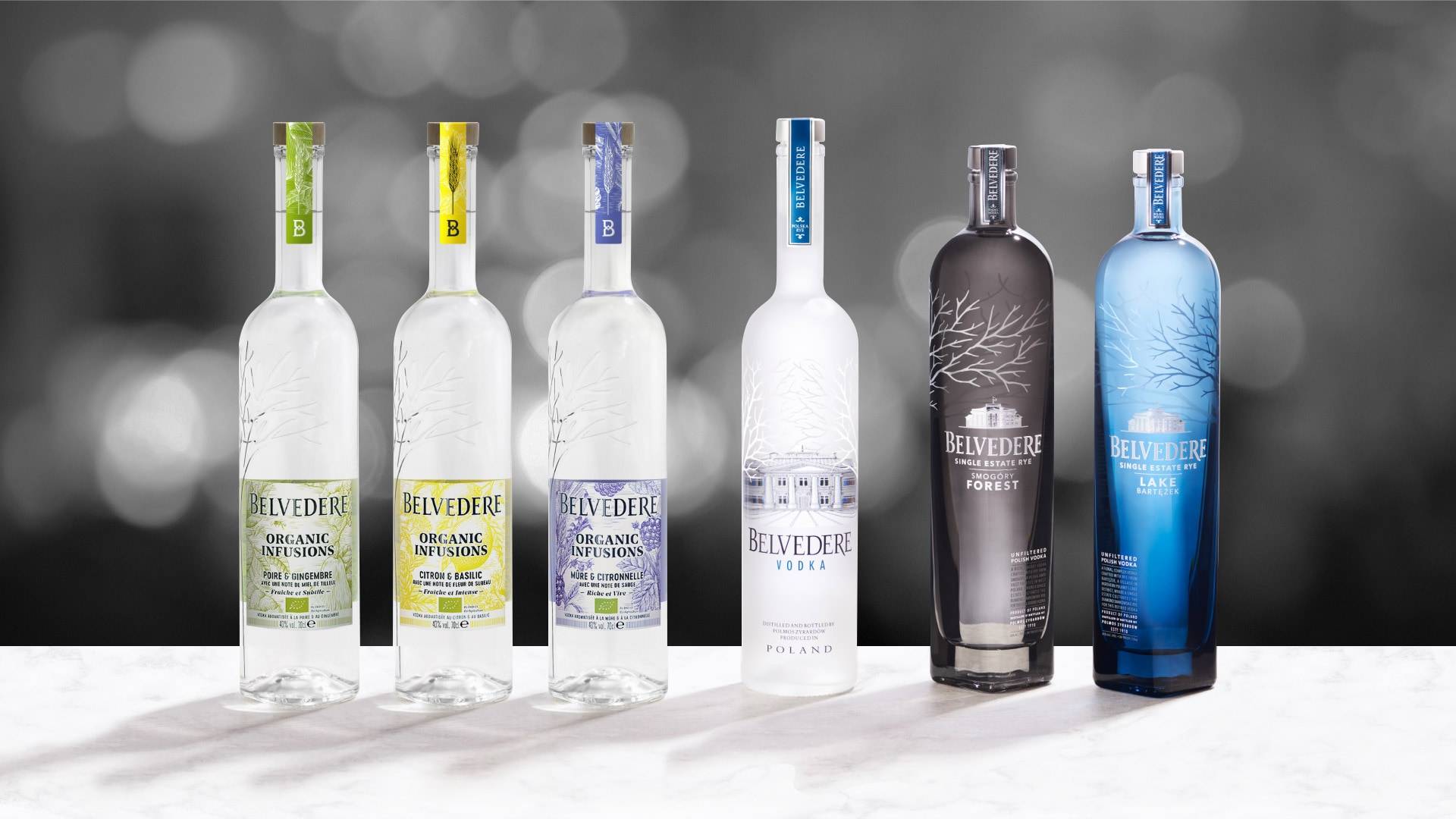 belvedere vodka bottles