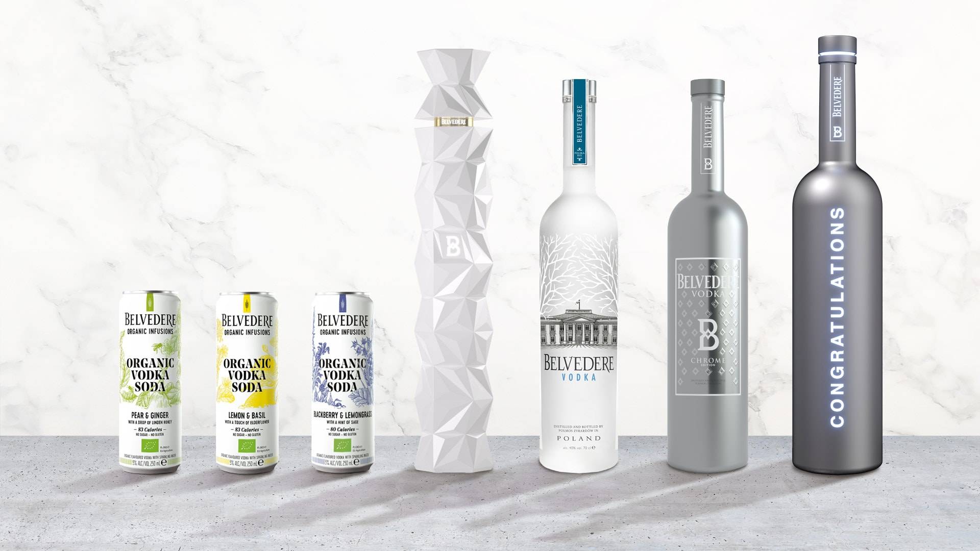 Belvedere’s diverse collection of luxurious vodkas